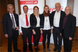 Karl Heinz Stefan (PVÖ), PVÖ-Bezirksobmann Johannes Lanner, Laura Auer (Projektleitung), Andrea Standl (Projektleitung), Obmann Eckart Vcelar (Sozialsprengel), Peter Frizzi (TGKK)