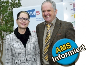 Andrea Schneider, Leiterin AMS Schwaz und Hansjörg Steinlechner, Leiter AMS Kufstein.