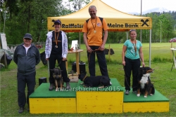 Richter Peter Kindle, 2. Sivana Breuß (HSV-Rankweil), 1. Hans-Peter Widauer (UIH Kundl), 3. Sabrina Mathis (VHV Lustenau)