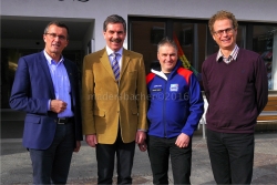 LA Bgm Ing. Alois Margreiter, Bgm Bernhard Zisterer, Walter Casotti (Prokurist und Betriebsleiter Alpbacher Bergbahnen), Johannes Duftner (TVB-Obmann Alpbachtal-Seenland)