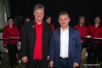 Chorleiter Martin Spöck und einer der beiden Firmenchef’s Franz Achleitner jun.
