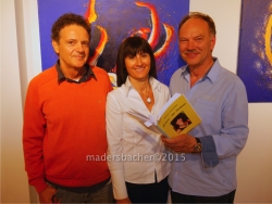 Galerist Ferdinand Stock, Medium Helene Geisler-Hintner, Autor Dr. Bruno Astleitner