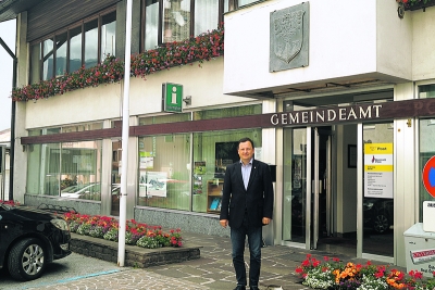 Bgm. Karl-Josef Schubert (ÖVP) freut sich auf das neue Gemeindeamt und über den Verhandlungserfolg mit Innenministerin Johanna Mikl-Leitner.