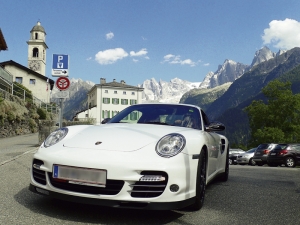 Mit dem Porsche Turbo S in die Schweiz - für ROFAN-KURIER Redakteur Stefan Prosser ein inzwischen erfüllter Männertraum