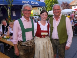 Obm Ing Albert Margreiter (Kulturausschuss), Obfrau Anita Schneider (BMK Breitenbach), Andreas Steininger (TVB-Kundl)