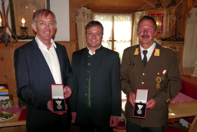 Lebensretter Ing. Alfred Geiger, Bgm Anton Hoflacher, Lebensretter Erich Krail