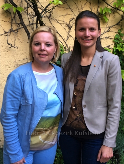 VP Frauen Bezirksobfrau Mag. Barbara Trapl und AAB Bezirksobfrau LA Dr. Bettina Ellinger