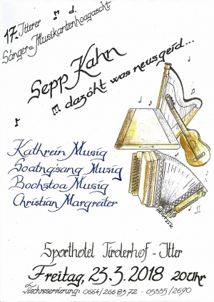 Sänger- und Musikantenhoagascht am 23. März in Itter