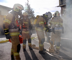 Abschlussübung der Feuerwehr Breitenbach