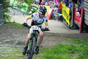 Marco Schrettl dominierte die U13-Klasse beim Grazer Kids Bike Opening in Stattegg.