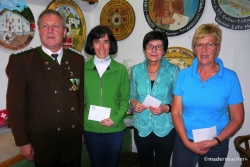 OSM Ferdinand Seiter, die drei Besten der Klasse Hobby-Damen: Platz 1 Gabi Salzburger Brixlegg, Platz 2 Christine Lindner Hallein, Platz 3 Agnes Schindl Baumkirchen