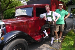 Die beiden Organisatoren und Verantwortlichen für das Gaudi-Fest’l der BMK Mariatal, Obm-Stv Klaus Lanschützer und Obm Hannes Steiner