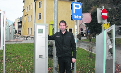Bgm. Bernhard Freiberger: &quot;Ab sofort kann man in Rattenberg auch ganztägig parken.&quot;