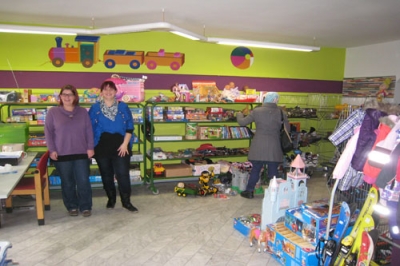 Daniela Heiss und Dudu Suludere in ihrem neuen Shop