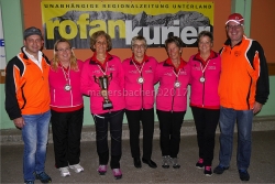 PVÖ-Erfolgsteam: Teambetreuer Bernhard Bani Reiter, Karoline Lederwasch, Christine Böck, Heidi Bürger, Hildegard Gartner, Franziska Köpf, Teambetreuer Otto Mühlegger 