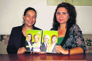 Bezirkssprecherin Victoria Gruber und Nationalrätin Berivan Aslan präsentierten den Grünen Frauenbericht 2015 und riefen Tiroler Frauen dazu auf, sich für die Gemeinderatswahl 2016 politisch zu engagieren.