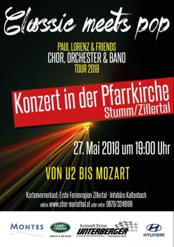 Classic meets pop - Konzert in der Pfarrkirche Stumm