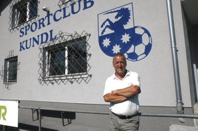 SC Kundl-Obmann Hans Feiersinger freut sich auf den Neubau des Vereinsheimes.
