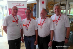 Tiroler Herren-Landesmeister aus Kirchbichl: Franz Gaun, Johannes Lanner, Peter Mayrhofer, Michael Rauch