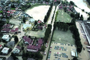 In Wörgl entstanden 2005 durch ein Hochwasser schwere Schäden.