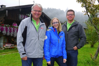 Andreas Steininger (TVB Ortsausschussobmann Kundl), Theresa Moser (TVB Alpbachtal Seeland), GR Peter Embacher (Wirtschaftsbundobmann)