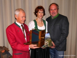 Die beiden Buchautoren Winfried Altenburger und Tochter Sonja, Fotograf Bernhard Berger