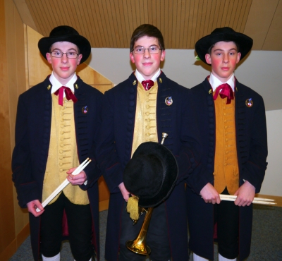 Die Drillinge der Stadtmusikkapelle Rattenberg/Radfeld: Hannes, Christian und Markus Hirner aus Radfeld