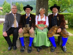 Bgm Manfred Stöger, Obmann Norbert Ascher, Vize-Bgm Mag. Karin Friedrich, Kpm Leonhard Salzburger